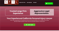 Desktop Screenshot of calpersonalinjurylawyer.com